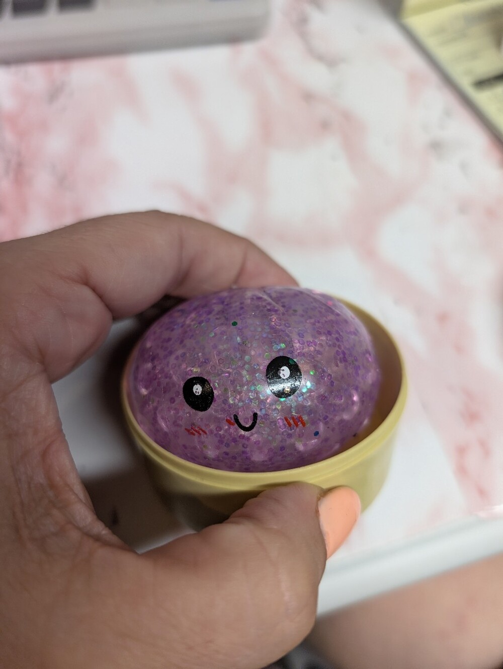 Cute Purple Glitter Kawaii Squishy